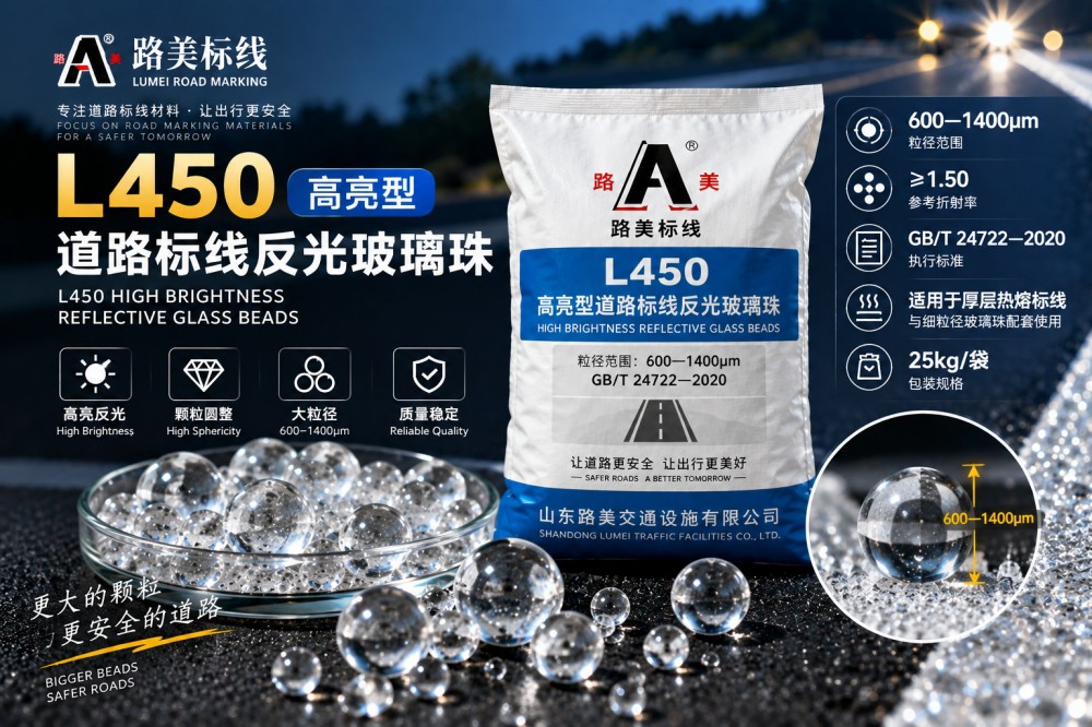 L450高亮型道路标线反光玻璃珠